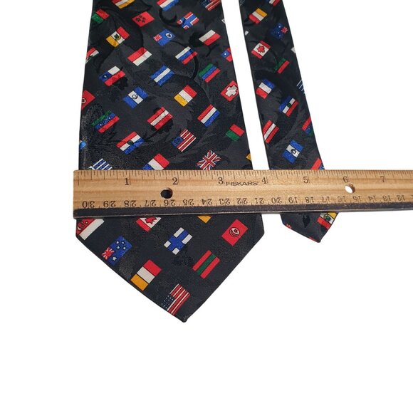 Dino Romario Handmade Silk National Necktie Flags Teacher Government Politics - Picture 3 of 5